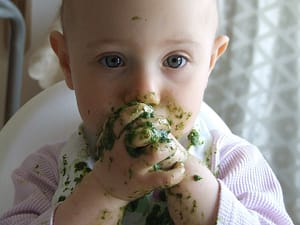 baby eating
